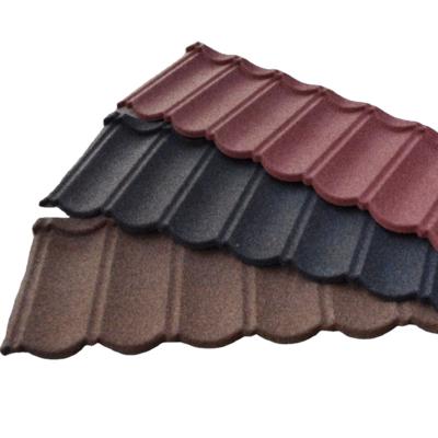 China 0.35-0.5mm Thickness Contemporary Stone Roofing Tile Coated Roofing Tile In China for sale