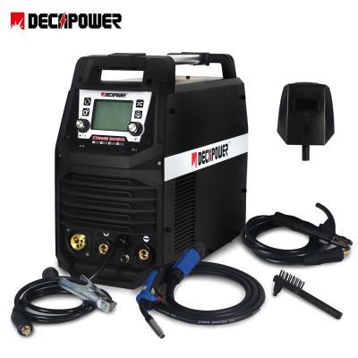 China Building Material Shops Decapower Inverter IGBT Muttahida Majlis-e-Amal Portable Semi-Automatic TIG MAG MIG Welders For Gas Gasless Aluminum SS for sale