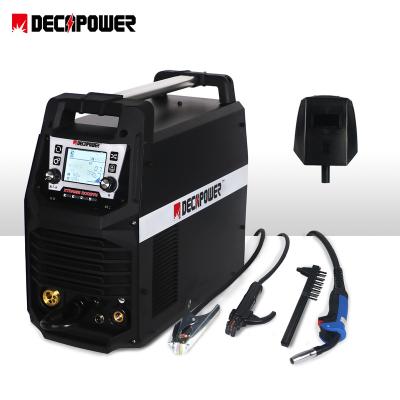 China Building Material Shops Decapower Free Shipping in Muttahida Majlis-e-Amal Russia Semi-Automatic MIG MAG TIG 4 in 1 Welders for Gas Gasless MIG Welding for sale