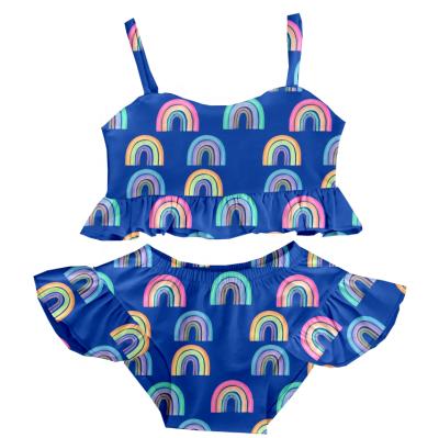 China America Kids Swimwear Baby Beachwear Low Moq Cute OEM Rainbow Kids Swimwear Custom Manufacturer Breathable Lovely for sale