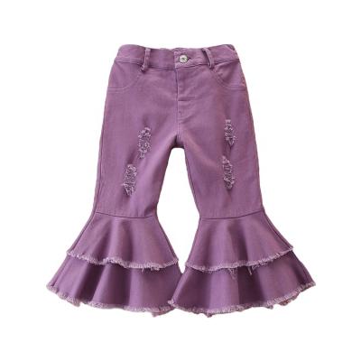 China Amazon Girls Boutique Girls Clothing Formal Hot Selling Bell Bottom Pants for sale