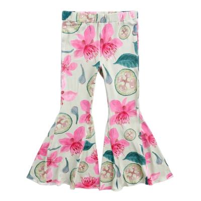 China Amazon Girls Boutique Formal Hot Selling Girls Clothing Gaiters Bell Bottom Pants for sale