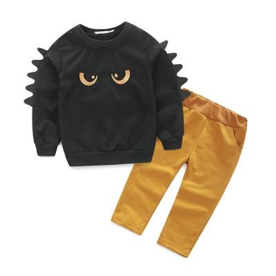 China European anti-static explosions children's Amazon suits and American boys' little monster sweater pants suit exporting children's wear for sale