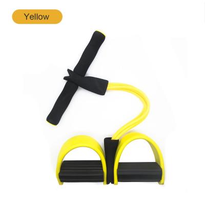 China Hot Sale 4 Tube Indoor Sports Fitness Equipment Sit Ups Elastic Resistance Bands SE1D-004 for sale