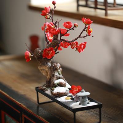 China Artificial Flower Yes Indoor Rose Tree For Home Garden Decor Decorative Romantic Sakula Bonsai Tree for sale