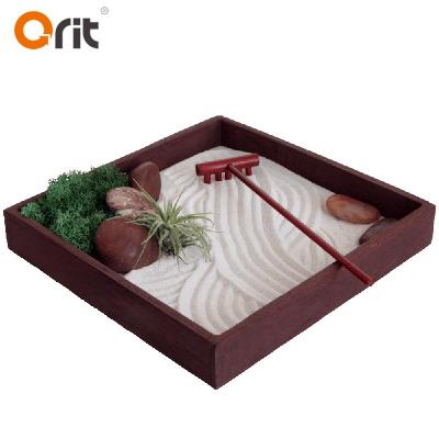 China Japan Mini Zen Garden Zen Sand Garden Buddha Fountain Outdoor Sand Zen Garden for sale