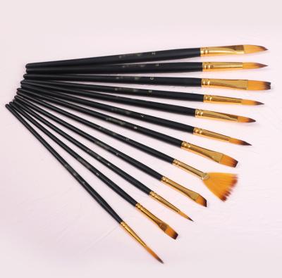 China Wholesale Professional High Quality Soft Wooden Paint Art Brush Set Water Color Paint Watercolor for sale