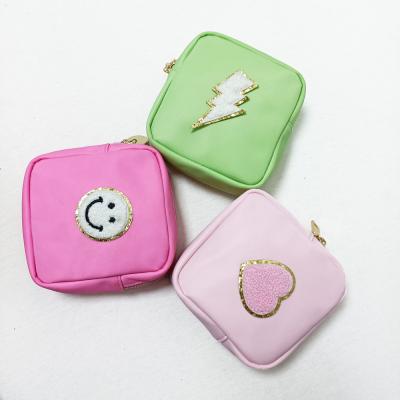 China Fashion Nylon Mini Makeup Pouch Cosmetic Bag Cute Storage Waterproof Ladies Pad for sale