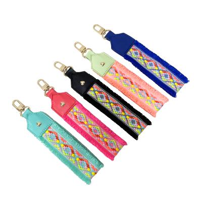 China Multi Colored Polyester Use Key Chain Bag Tie Bag Straps Small Lady Handbags Crossbody Strap for sale