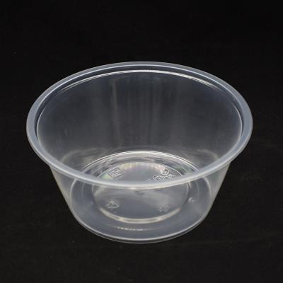 China Temperature-25-125 Â ° Wholesale 1000ml C Food Bowl Clear Disposable Plastic Round Takeaway Food Packaging Plastic Bowl for sale