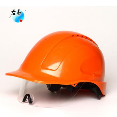 China Hot electric working safety devices fire en397 smart light weight outdoors with duct face cover safety helmet price for sale