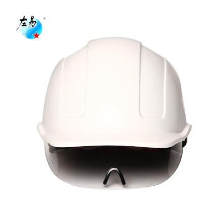 China Hot electric working safety devices fire en397 smart light weight outdoors with duct face cover safety hard hat for sale