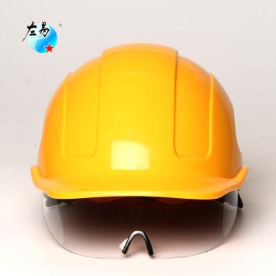 China Smart working safety devices en397 hot electric light weight outdoors with vent face cover helmet construction safety hat for sale