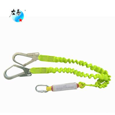 China Safety features double hook with energy absorber lanyard for sale