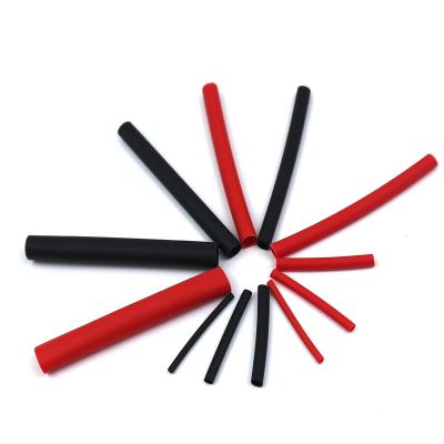 China Thin LOW VOLTAGE polyolefin insulation ID tube 3:1 electrical cable wall environmental protection heat shrink tube with glue for sale