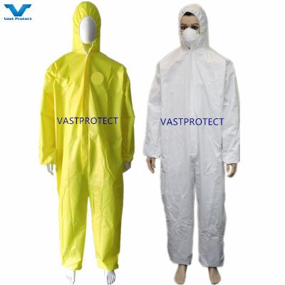 China Equipamento de protecção individual profissional de segurança Tyvvk Chemical Disposable Coveralls à venda