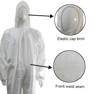 China En1149 Traje microporous impermeable Respirable Anti Spray Abrigos personalizados en venta