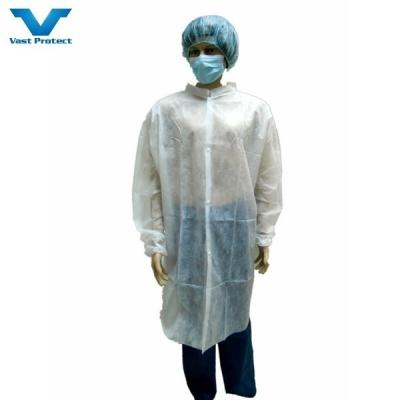 China 117*135cm Lab Coat voor verpleegkundige draag Waterdicht Unisex Uniform Professionele Bezoekersjas Te koop