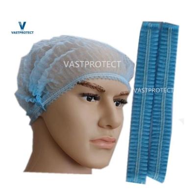 China Sterilized Nonwoven PP Disposable Cap Strip Cap Mob Cap Bouffant Cap for sale