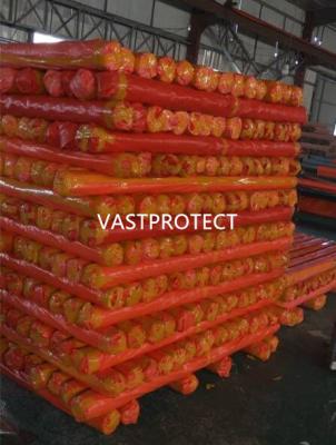 China Double Orange PE Poly Tarps Roll With Paper Core Orange Color And Full Payment Option for sale