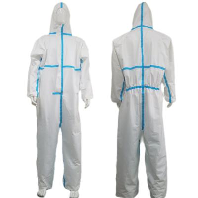 China Disposable Microporous Coveralls with Tape Seamed S-5XL Stock Adequate Supply Stock for sale