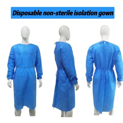 China Sterile Nonwoven Disposable Isolation Gown SMS/SMMS Surgical Gown 30-50GSM OEM OEM/ODM for sale