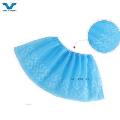 China 17x41cm Elastic Style ISO Disposable Waterproof Industrial Shoe Cover with Material for sale