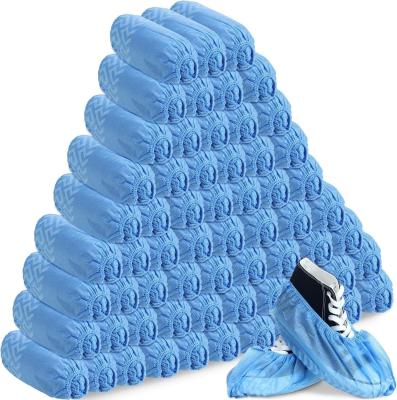 China Hygienic Anti-Slip Waterproof Foot Booties Shoe Covers for Hospital Staff Protection for sale