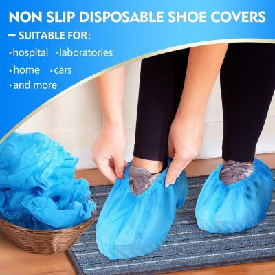 China Grams 2-30g Medical Non-Woven PP Disposable Shoe Cover Breathable and Light-Weight for sale