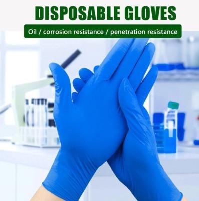 China 3.5-5.5 G Non-Sterile Nitrile Gloves for Chemical Protection in Industrial Settings for sale