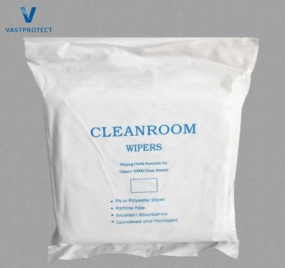 China Microfiber Cleanroom Wiper 9*9 Inch For Screen Cleaning Lint Free 100% Polyester for sale