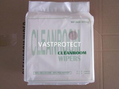 China Cleanroom Wiper 0609 Anti-Static ESD Lint Free Polyester Cellulose 9 Inch Industrial for sale