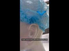 biodegradable non woven pp double elastic disposable strip clip mob cap