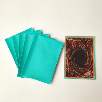 China 100% Teal Solid Color Pro-Matte Japanese Archival Safe Card Sleeves for sale