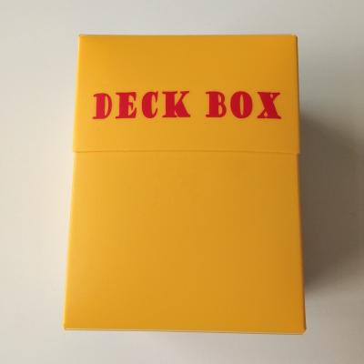 China Yellow Poly Card Box 80+ Deck Box For MTG /YGO Cards for sale