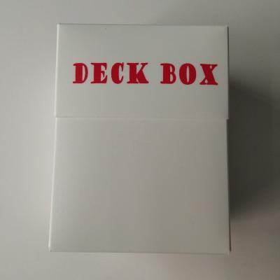 China White Poly Card Box 80+ Deck Box For MTG /YGO Cards for sale