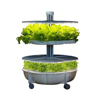 China Desktop Mini Indoor Herb Garden Smart Self Watering Planter with LED Hydroponics Growing System for sale