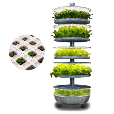 China Desktop Hydroponic Growing Systems Home Gardens Led Tower Vertical Garden Hydroponic System To Grow Box To Wilt Garden Bakerhanging for sale