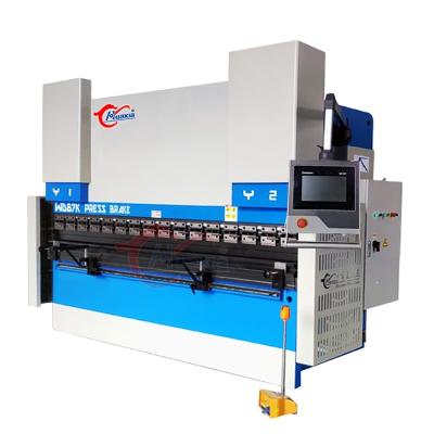 China Building material stores Huaxia brand WD67K with DA53T system CNC press brake machine metal bending machine (3+1 axis) for sale