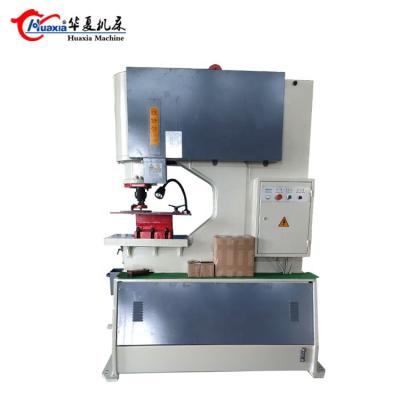 China Building Material Shops Huaxia 60T Single Head Hydraulic Punch Machine For Metal Sheet Hole Making for sale