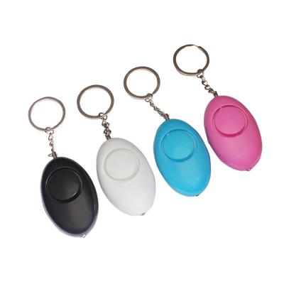 China ABS Plastic + Metal Rod Mini Self Defense Alarm 120dB Egg Shape Girl Women Security Protect Loud Scream Emergency Staff Chain Key Security Alert Staff for sale