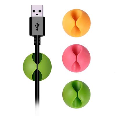 China Plapie rubber cable ties, desk cable drop, desk wire clips for all your computer, electrical. electric, charging or mouse rope (colorful, 6pcs) for sale