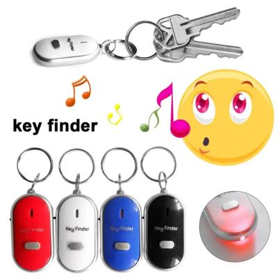 China Plastic Anti-thief Key Finder Intelligent Alarm System Multi Models LED Whistle Alarm Key Finder for sale