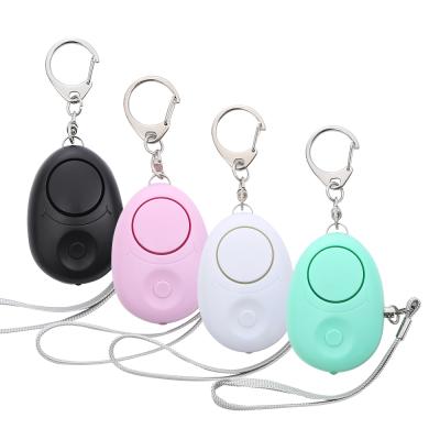 China White Light With LED Lighting 120dB Personal Factory Alarm 120dB Security Night Alarm LED Key Female Key FOB Self-Defense Wholesale Customization for sale