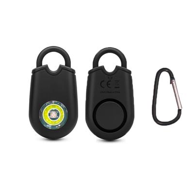 China 2022 New Personal Alarm Self-defense Key Chain Frosted Female Alarm With LED Light Night Security Alarm Key Chain for sale