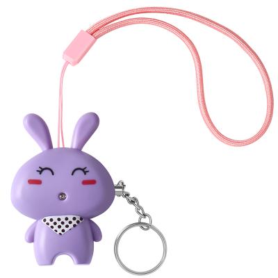 China 130dB USB Self-Defense Key Chain Alarm130dB High-decibel Alarm Cartoon Style Rechargeable Emergency Alarm Self-Defense Chain Woman for sale