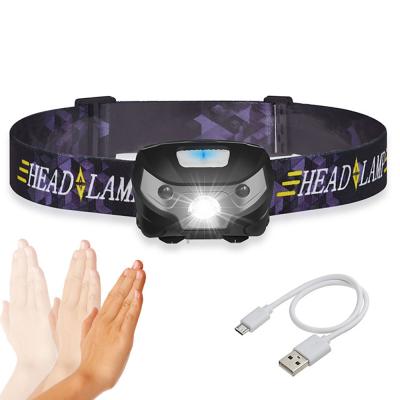 China Always on \ energy saving \ high frequency flashing lights. Mini Headlamp 4 Modes Portable Headlamp Flashlight Flashlight Head Light Increasing Camping Light For Fishing Mount Recycling for sale