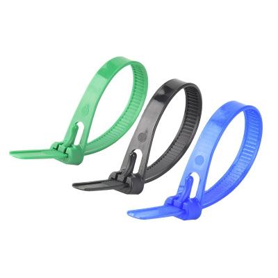 China Drilling and Pulling Nylon Releasable Cable Tie Zip Wrap Nylon Cable Ties for sale