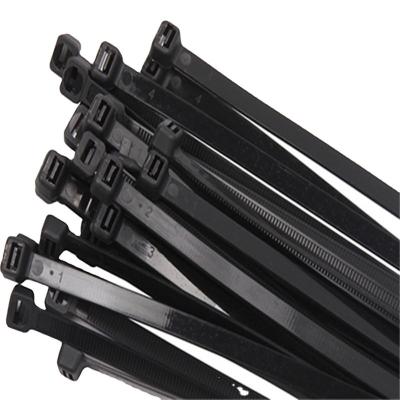 China Eco-friendly Black and White Self-locking Nylon Cable Ties Plastic Cable Ties 100*2.5 for sale