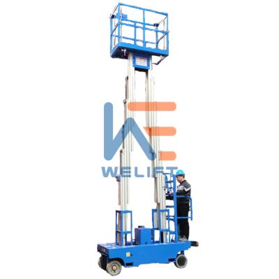 China Self Propelled Powered Hotels 6m Aluminum Alloy Vertical Lifting Platform for sale